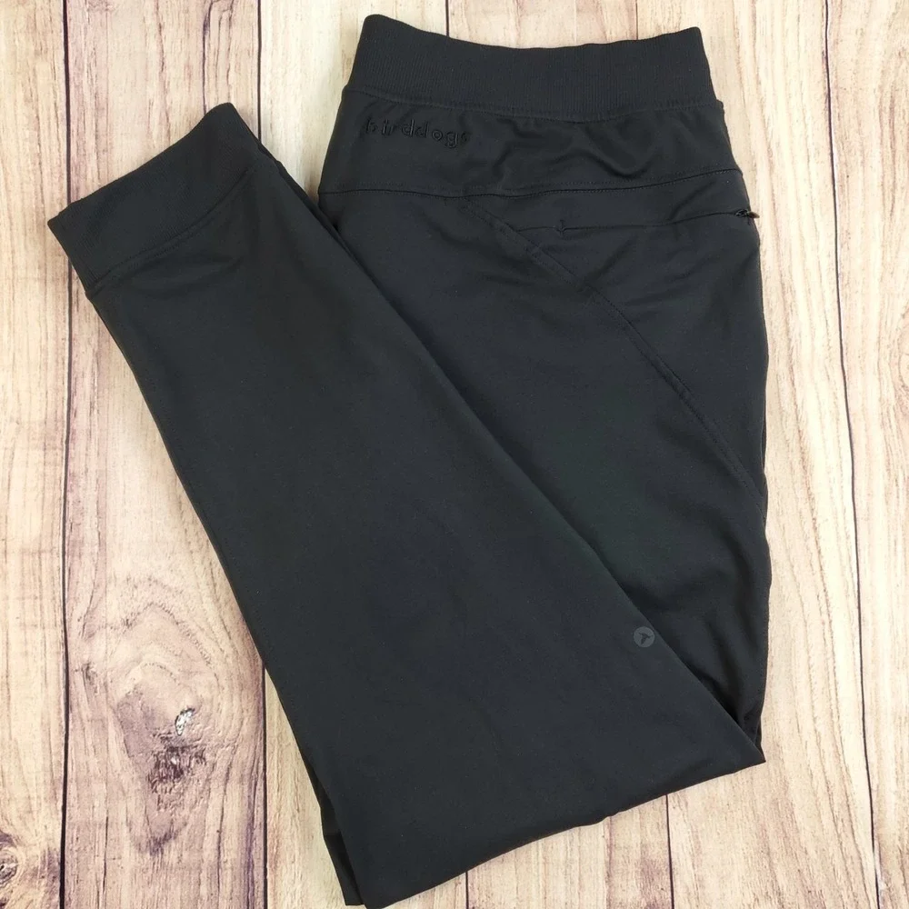 Birddogs Joggers Mens XXL Black Stretch Athletic Pants Pocket Liner Drawstring - Picture 1 of 16